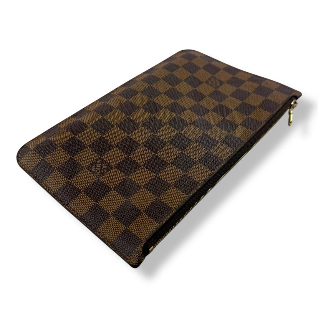 Louis Vuitton Brown Damier Neverfull Clutch Pouch - Lux Central
