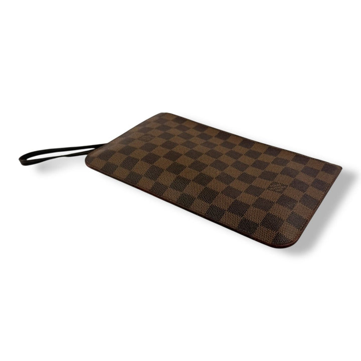 Louis Vuitton Brown Damier Neverfull Clutch Pouch - Lux Central