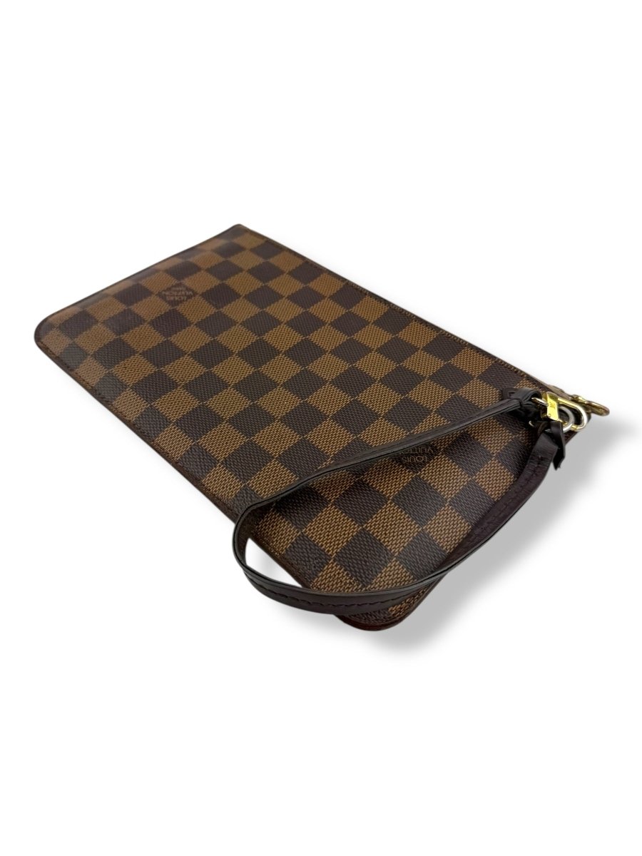 Louis Vuitton Brown Damier Neverfull Clutch Pouch - Lux Central