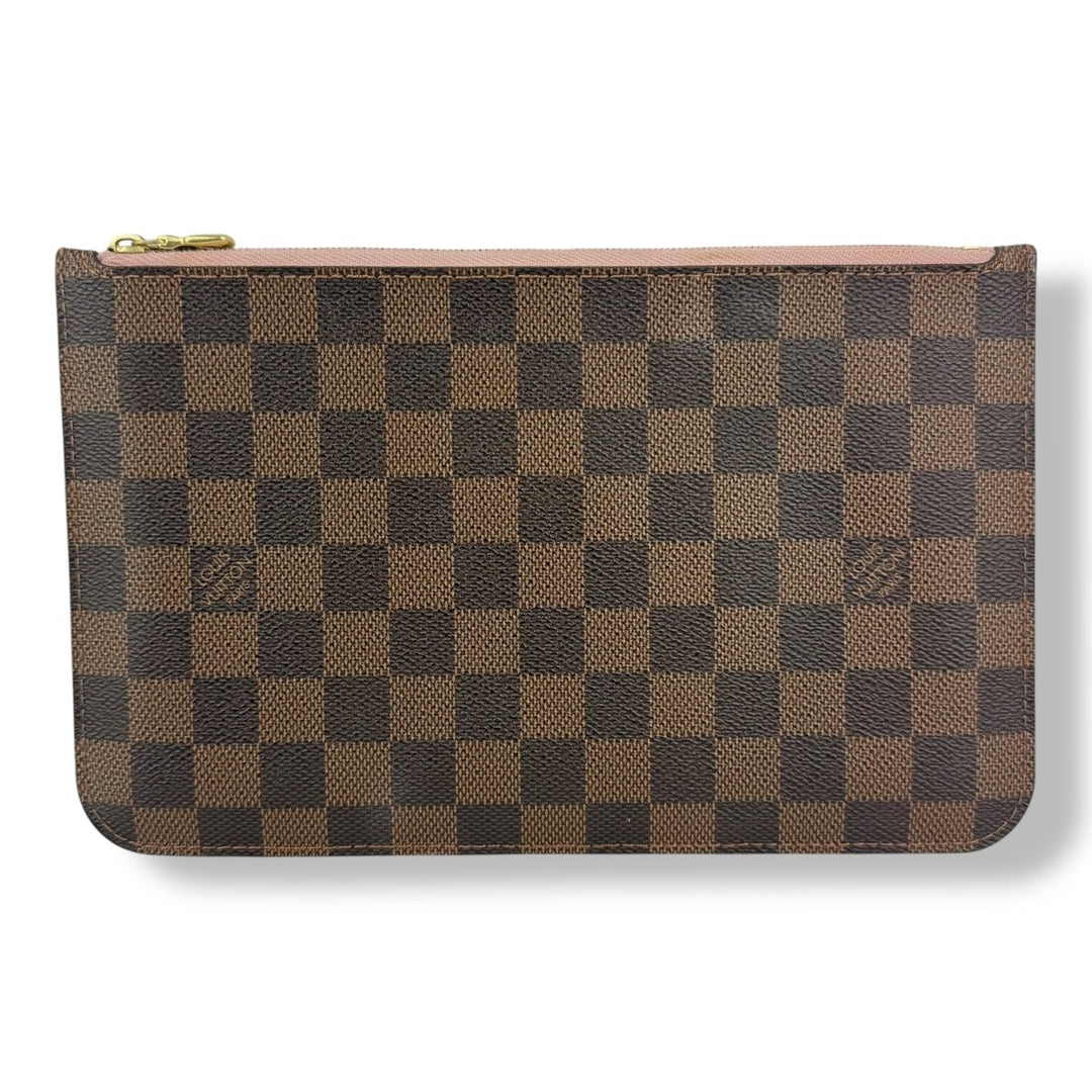 Louis Vuitton Brown Damier Neverfull Clutch Pouch - Lux Central