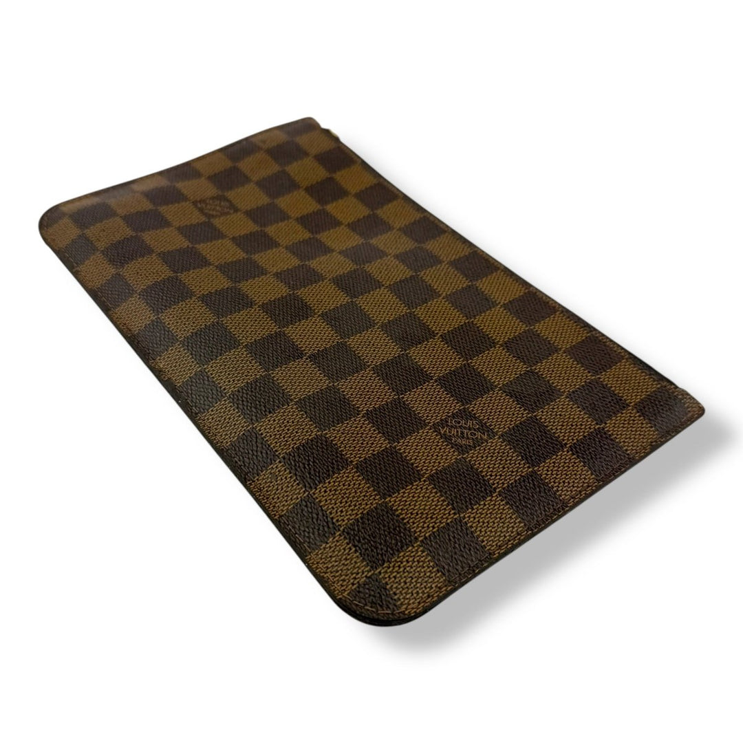Louis Vuitton Brown Damier Neverfull Clutch Pouch - Lux Central