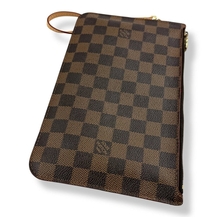 Louis Vuitton Brown Damier Neverfull Clutch Pouch - Lux Central