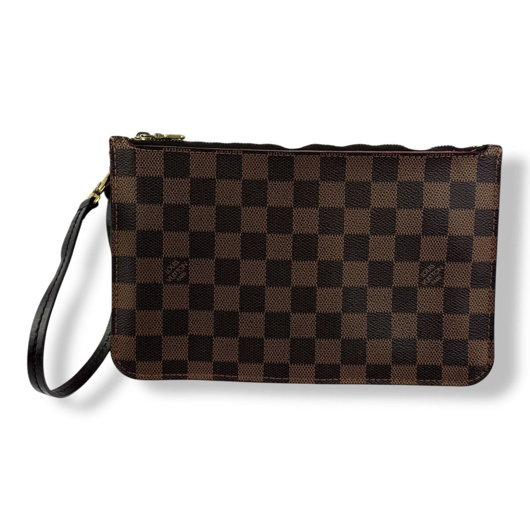 Louis Vuitton Brown Damier Neverfull Clutch Pouch - Lux Central