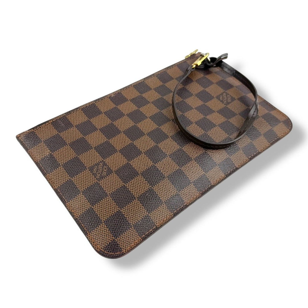 Louis Vuitton Brown Damier Neverfull Clutch Pouch - Lux Central