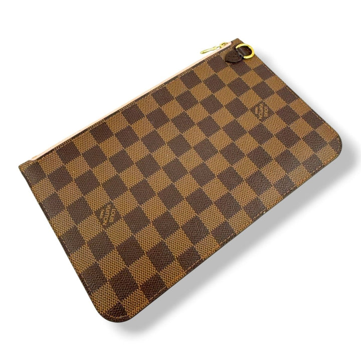 Louis Vuitton Brown Damier Neverfull Clutch Pouch - Lux Central