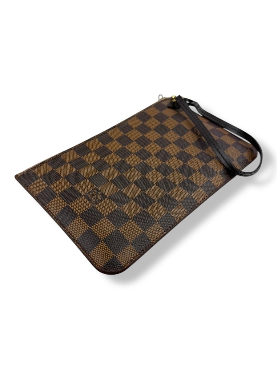 Louis Vuitton Brown Damier Neverfull Clutch Pouch - Lux Central