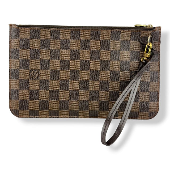 Louis Vuitton Brown Damier Neverfull Clutch Pouch - Lux Central