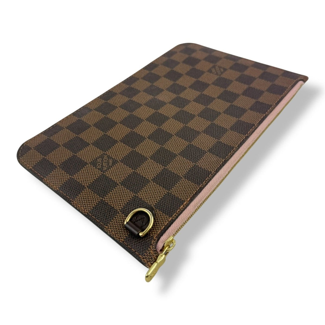 Louis Vuitton Brown Damier Neverfull Clutch Pouch - Lux Central