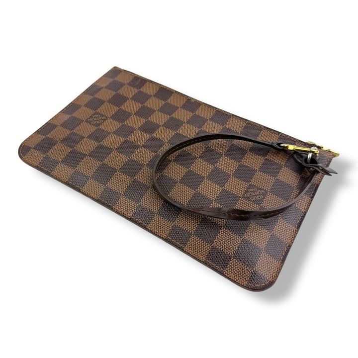 Louis Vuitton Brown Damier Neverfull Clutch Pouch - Lux Central