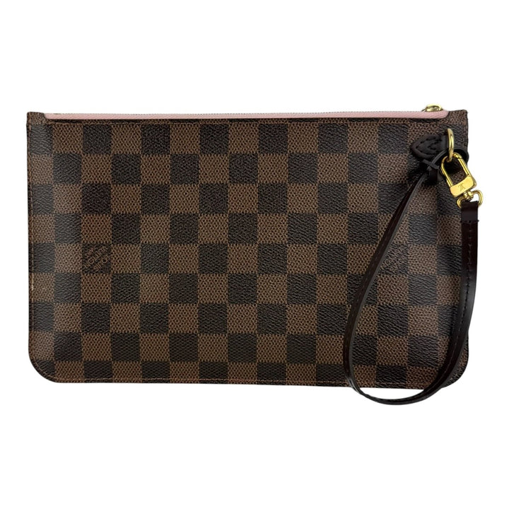 Louis Vuitton Brown Damier Neverfull Clutch Pouch - Lux Central