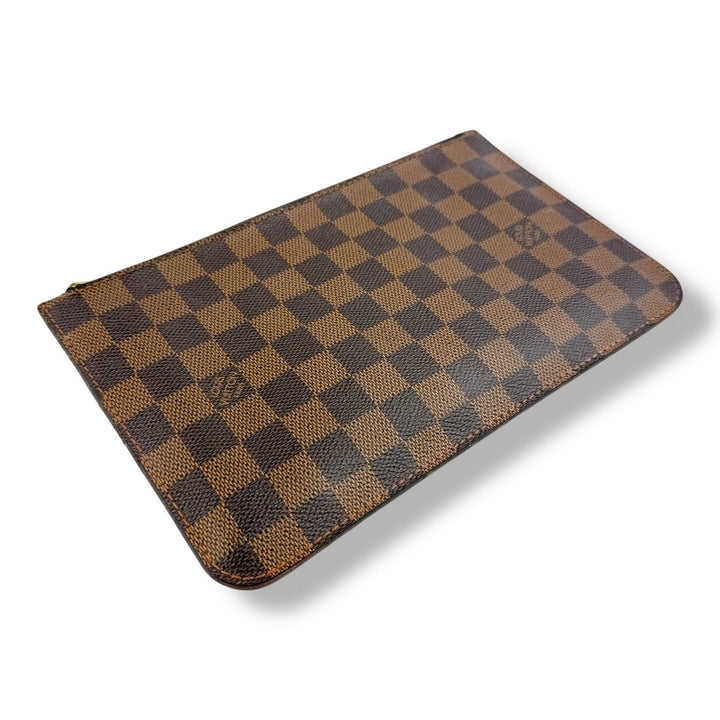 Louis Vuitton Brown Damier Neverfull Clutch Pouch - Lux Central