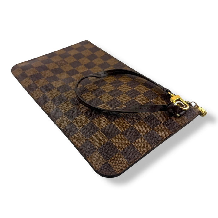 Louis Vuitton Brown Damier Neverfull Clutch Pouch - Lux Central