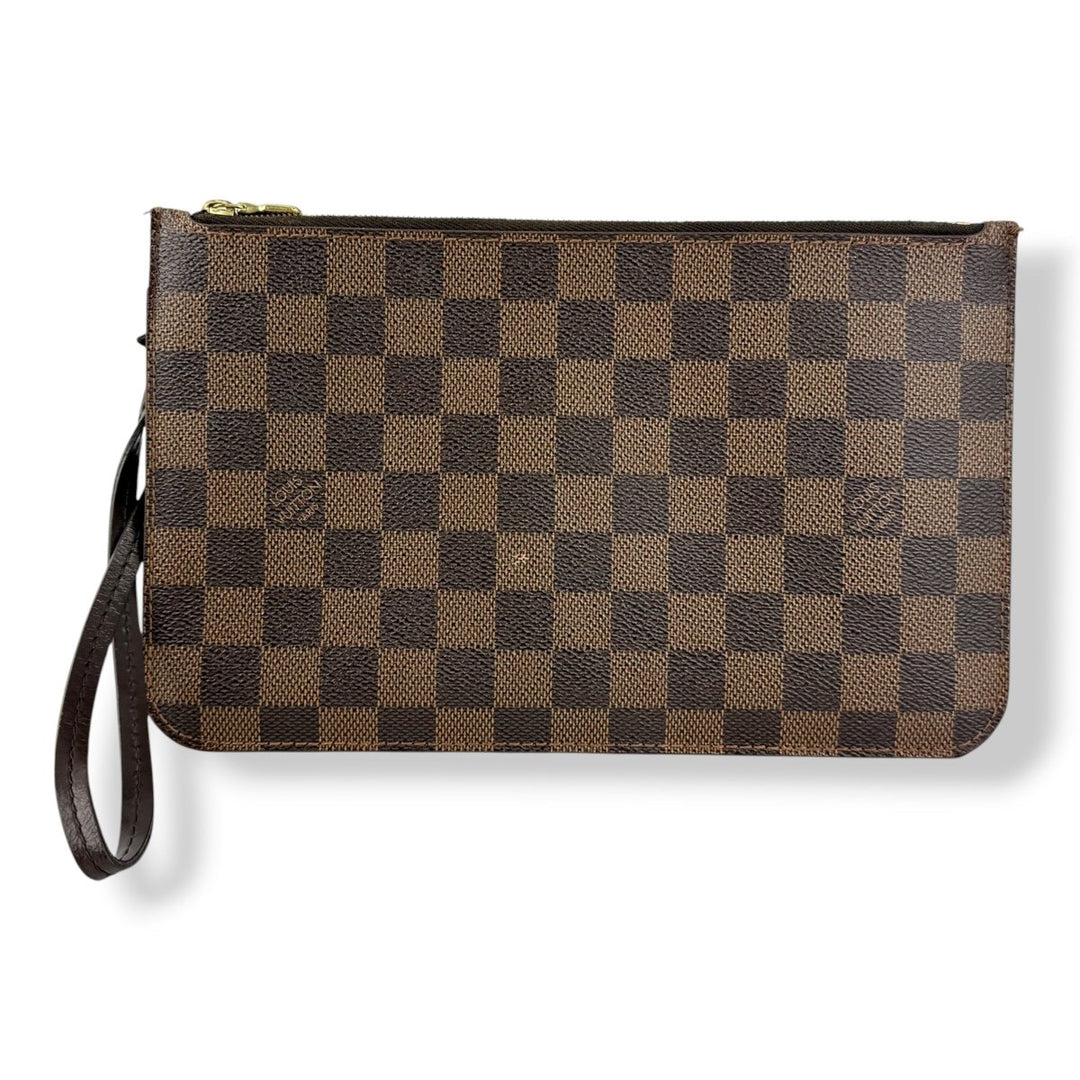 Louis Vuitton Brown Damier Neverfull Clutch Pouch - Lux Central