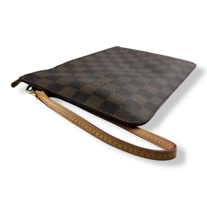 Louis Vuitton Brown Damier Neverfull Clutch Pouch - Lux Central