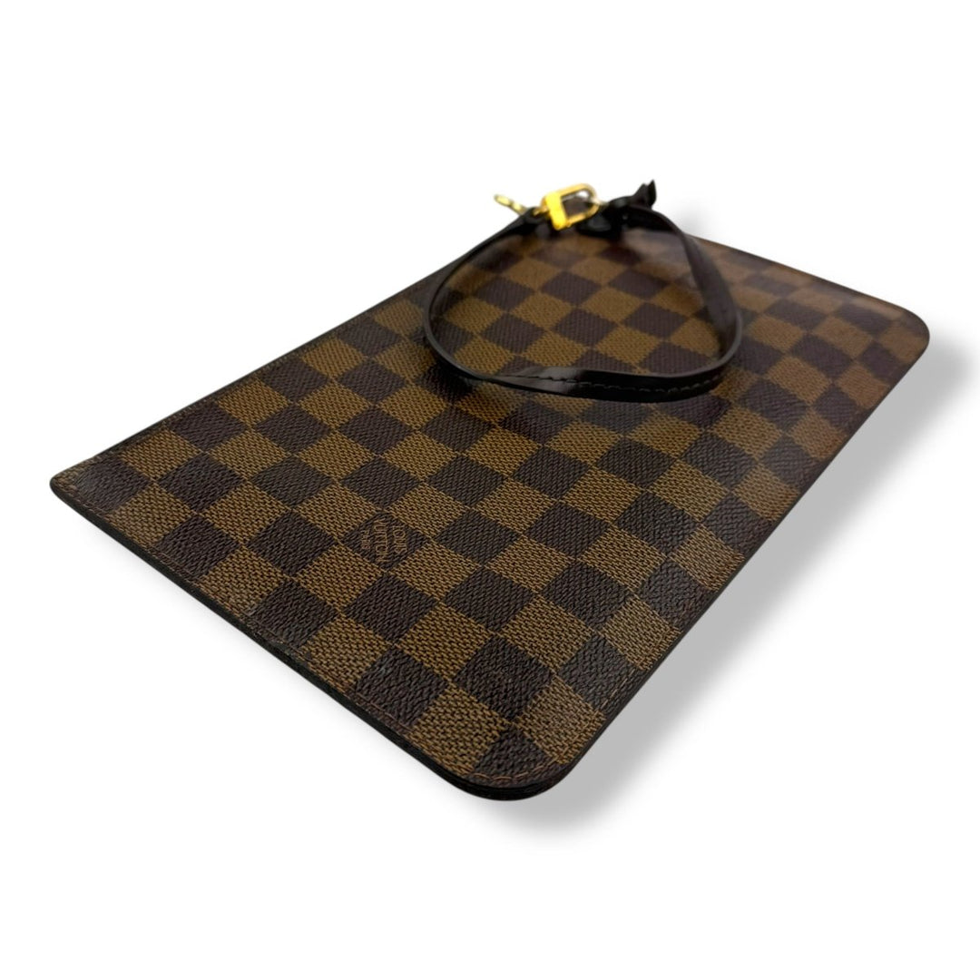 Louis Vuitton Brown Damier Neverfull Clutch Pouch - Lux Central