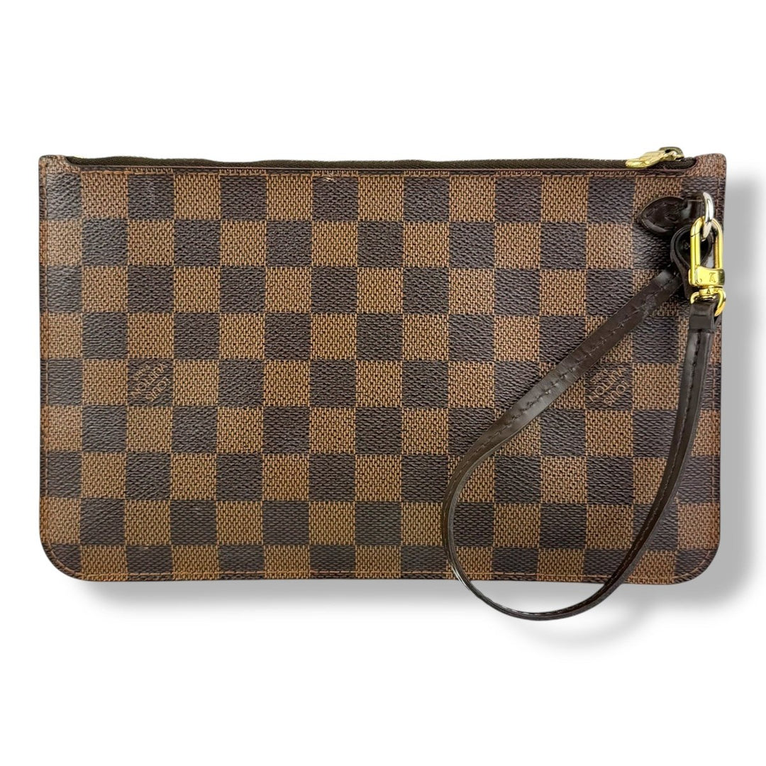 Louis Vuitton Brown Damier Neverfull Clutch Pouch - Lux Central