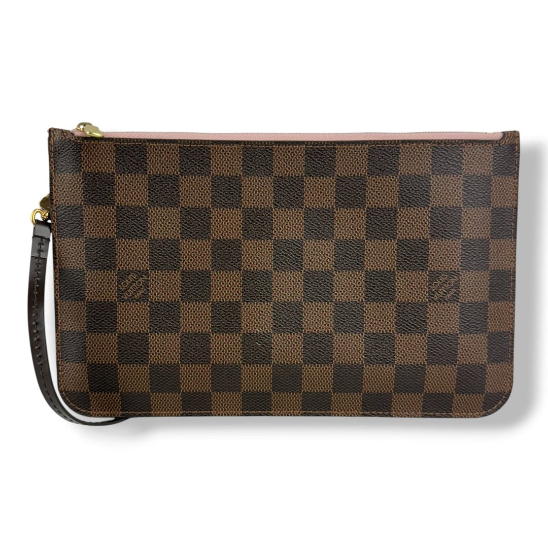 Louis Vuitton Brown Damier Neverfull Clutch Pouch - Lux Central