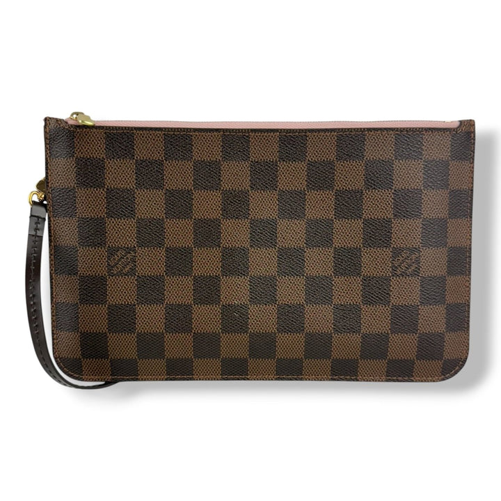 Louis Vuitton Brown Damier Neverfull Clutch Pouch - Lux Central