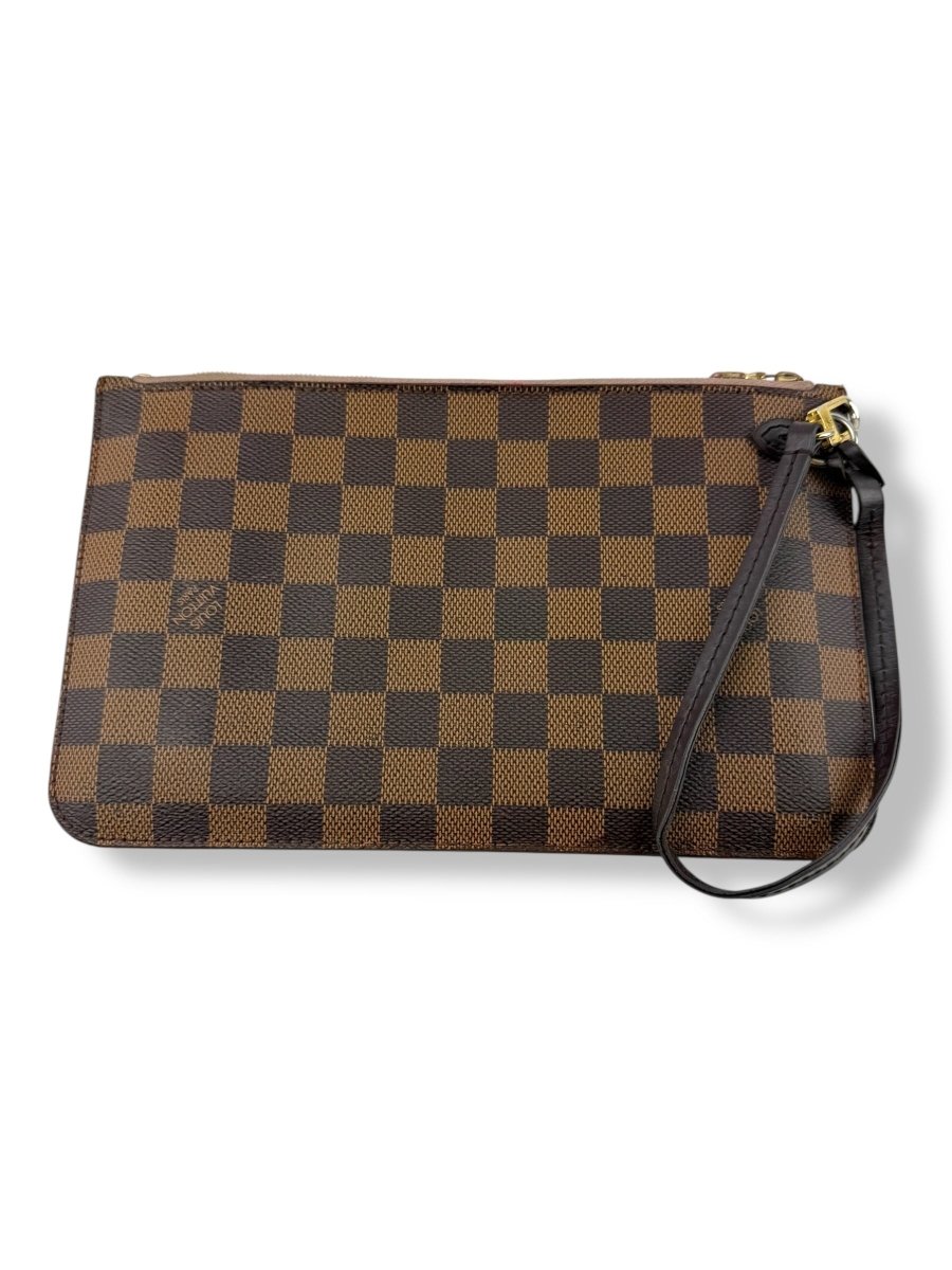 Louis Vuitton Brown Damier Neverfull Clutch Pouch - Lux Central