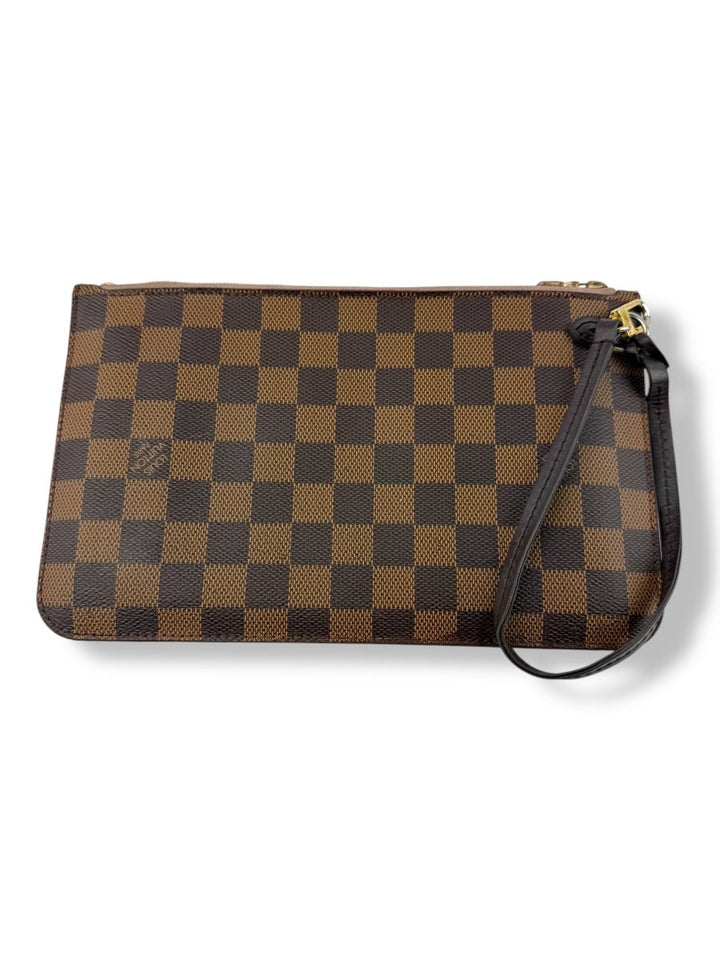 Louis Vuitton Brown Damier Neverfull Clutch Pouch - Lux Central