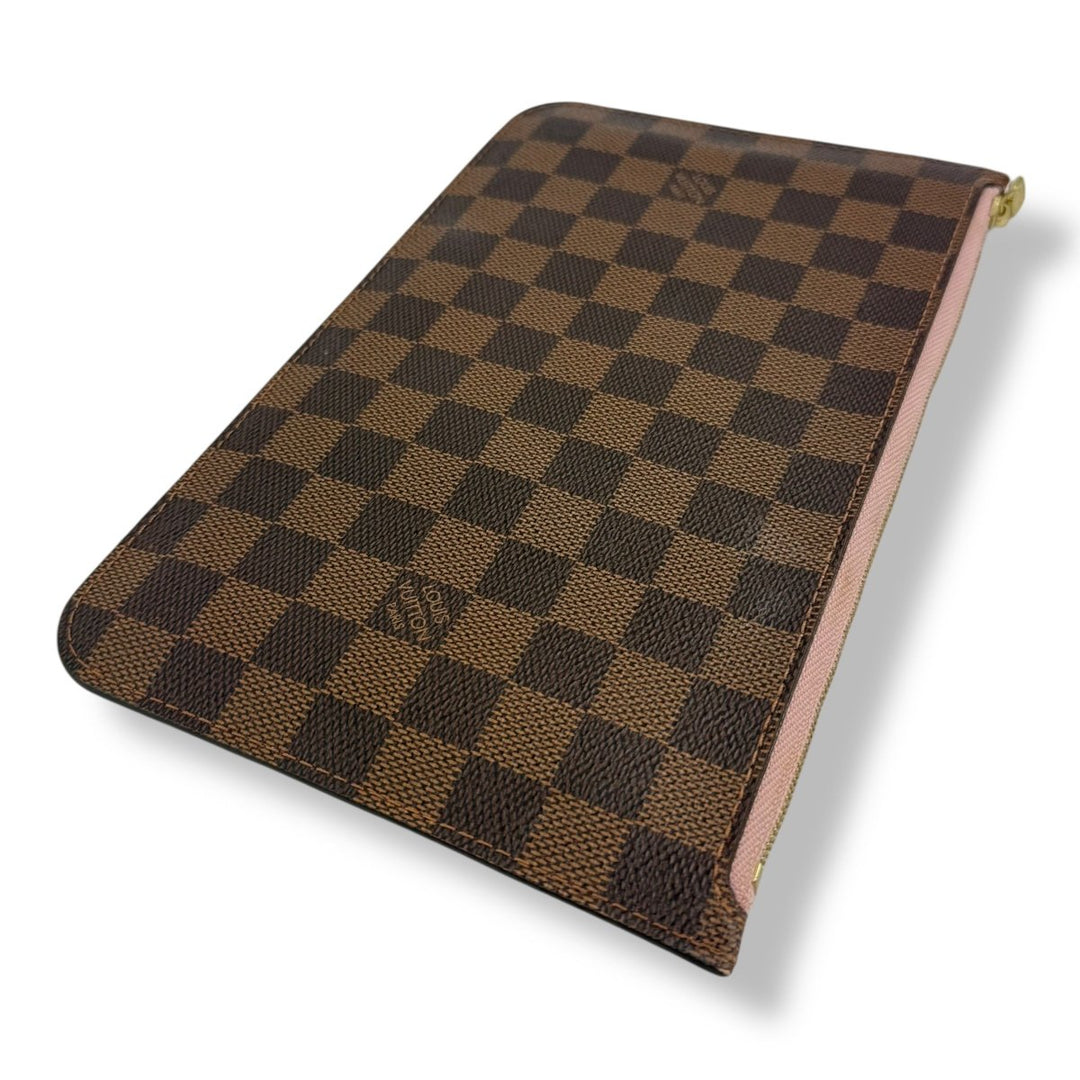 Louis Vuitton Brown Damier Neverfull Clutch Pouch - Lux Central