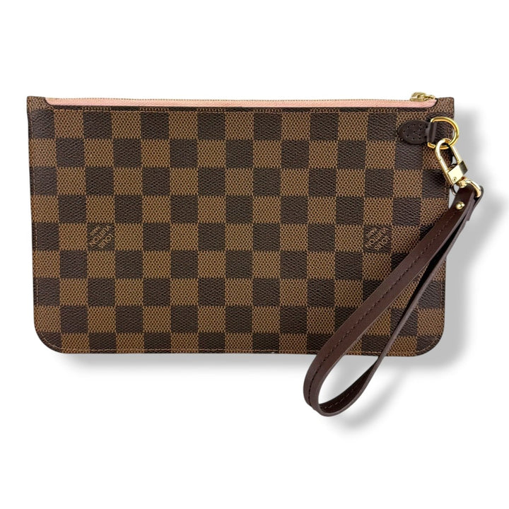 Louis Vuitton Brown Damier Neverfull Clutch Pouch - Lux Central