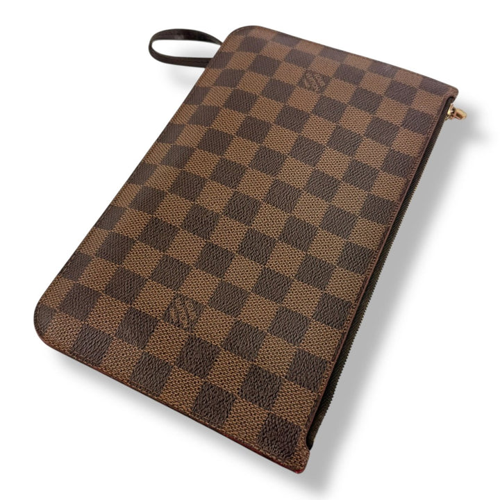 Louis Vuitton Brown Damier Neverfull Clutch Pouch - Lux Central
