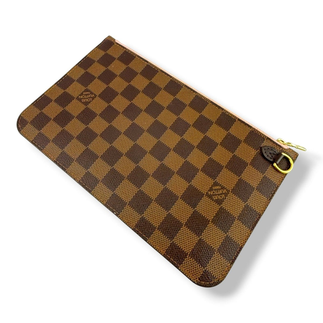 Louis Vuitton Brown Damier Neverfull Clutch Pouch - Lux Central
