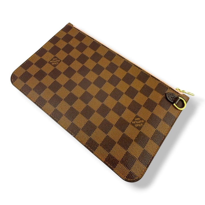 Louis Vuitton Brown Damier Neverfull Clutch Pouch - Lux Central