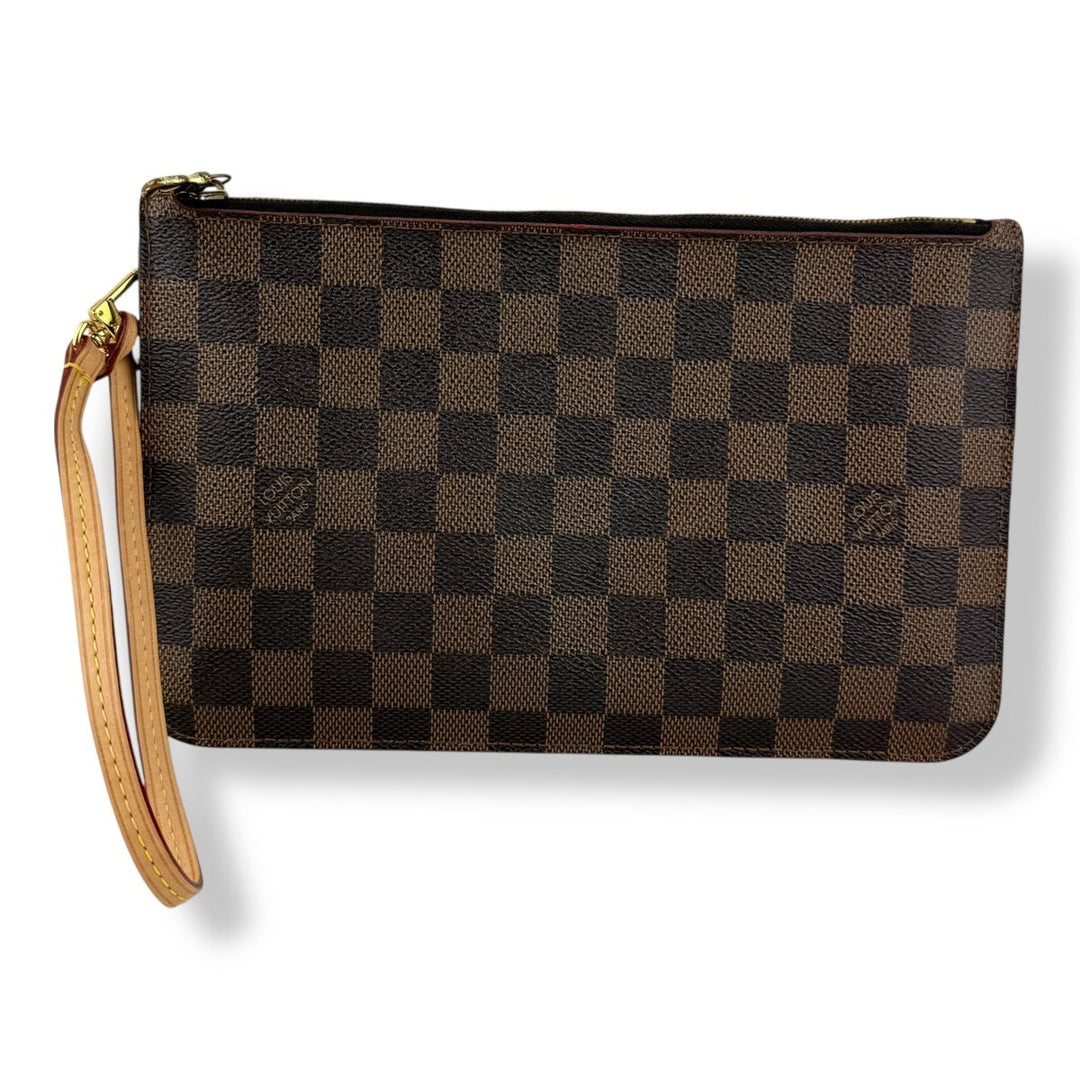 Louis Vuitton Brown Damier Neverfull Clutch Pouch - Lux Central