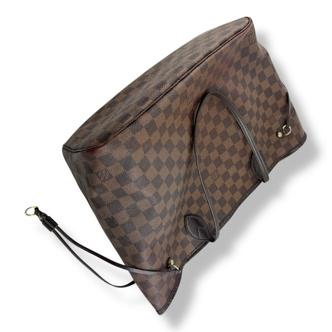 Louis Vuitton Brown Damier Neverfull MM Handbag - Lux Central