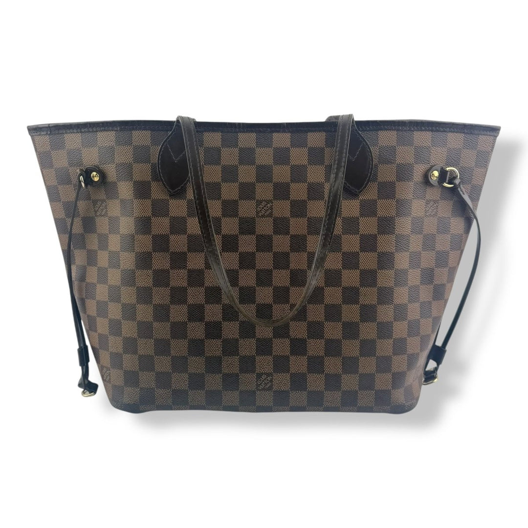 Louis Vuitton Brown Damier Neverfull MM Handbag - Lux Central