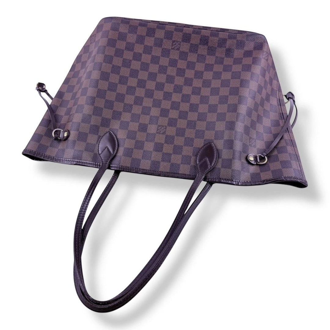 Louis Vuitton Brown Damier Neverfull MM Handbag - Lux Central