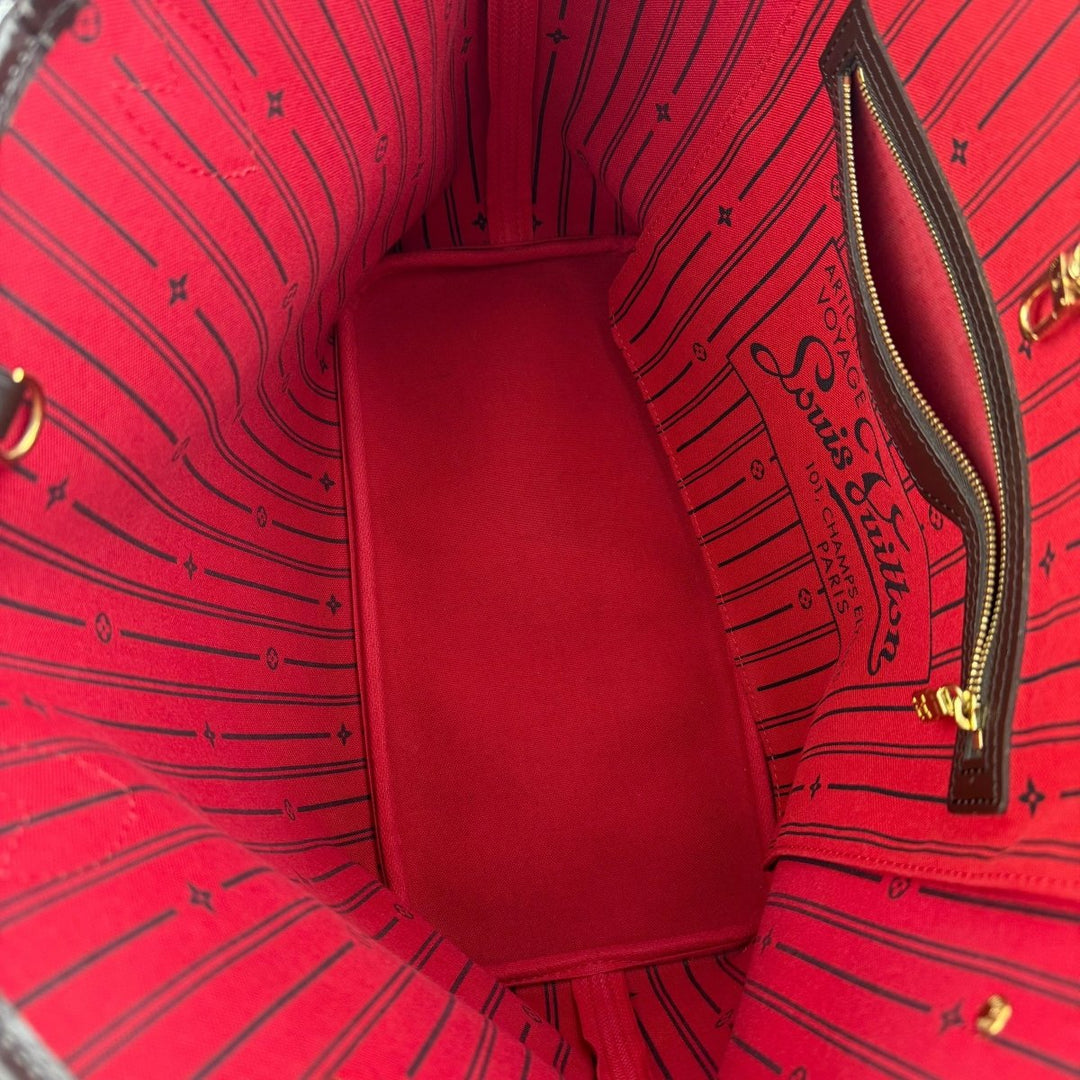 Louis Vuitton Brown Damier Neverfull MM Handbag - Lux Central