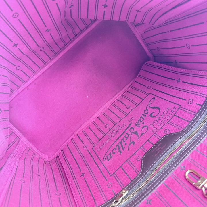 Louis Vuitton Brown Damier Neverfull MM Handbag - Lux Central