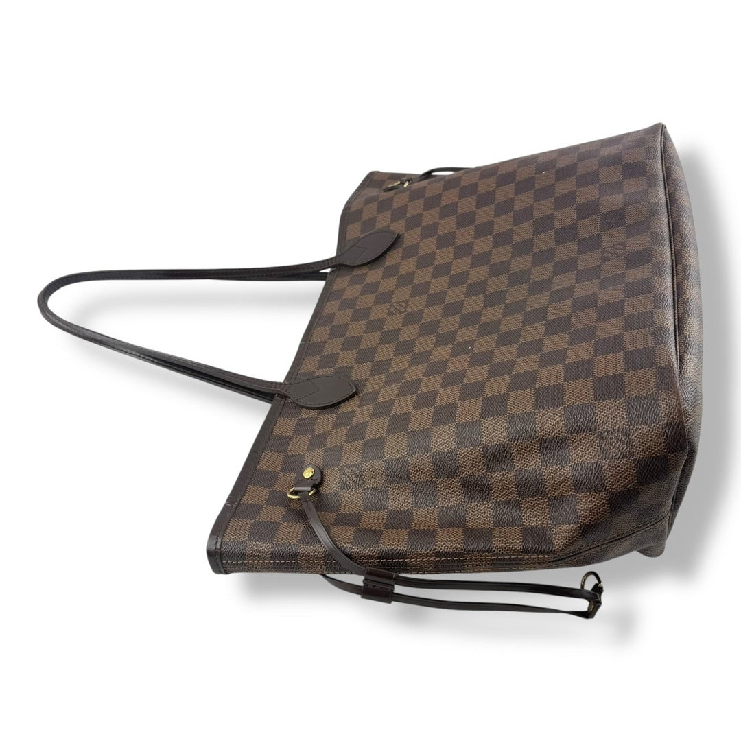 Louis Vuitton Brown Damier Neverfull MM Handbag - Lux Central