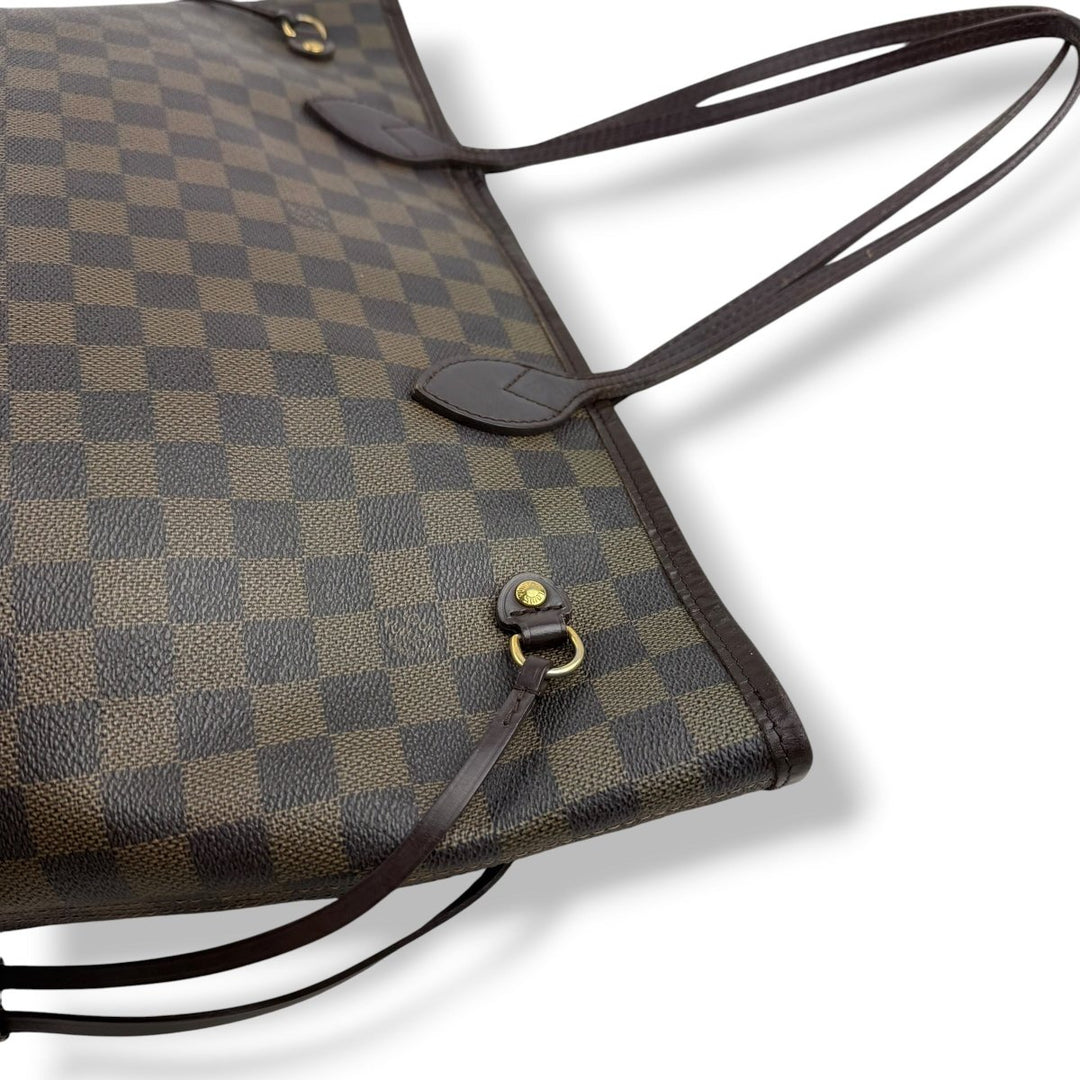 Louis Vuitton Brown Damier Neverfull MM Handbag - Lux Central