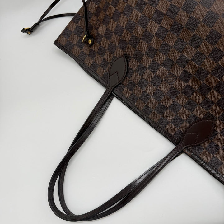 Louis Vuitton Brown Damier Neverfull MM Handbag - Lux Central