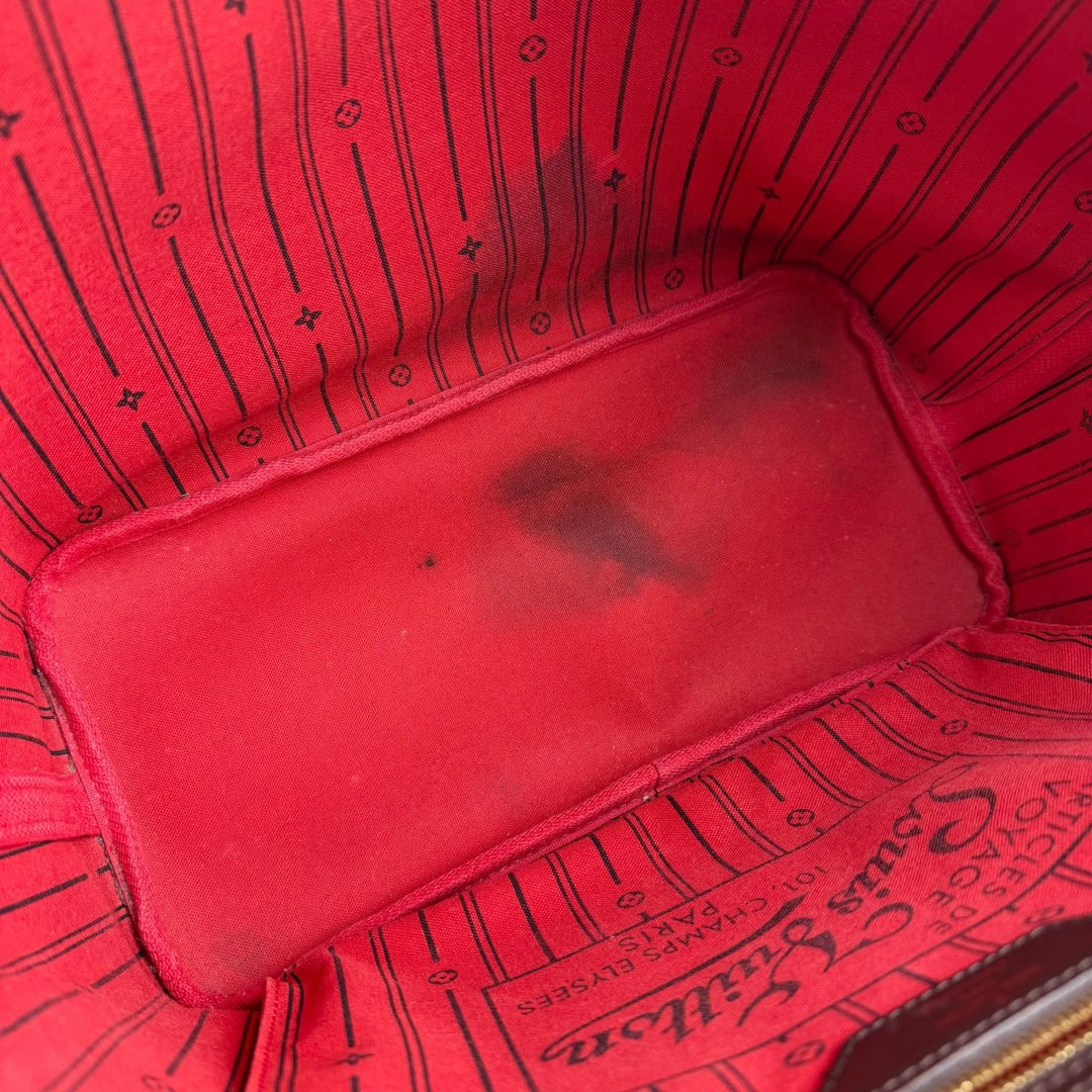 Louis Vuitton Brown Damier Neverfull MM Handbag - Lux Central