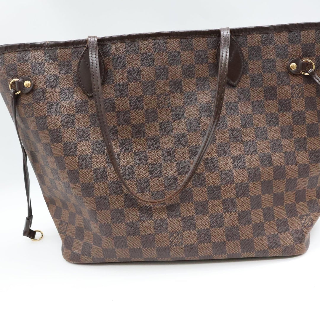 Louis Vuitton Brown Damier Neverfull MM Handbag - Lux Central