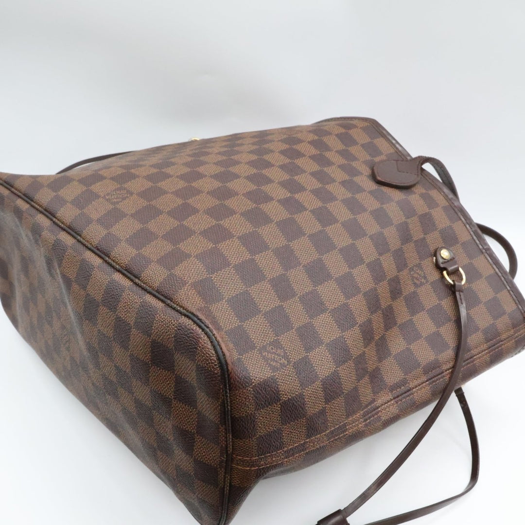Louis Vuitton Brown Damier Neverfull MM Handbag - Lux Central