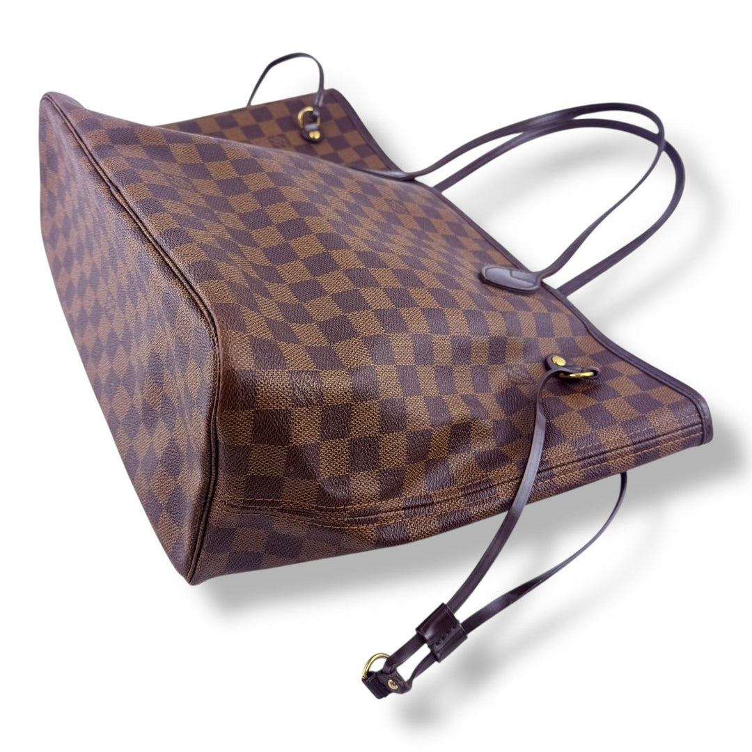 Louis Vuitton Brown Damier Neverfull MM Handbag - Lux Central