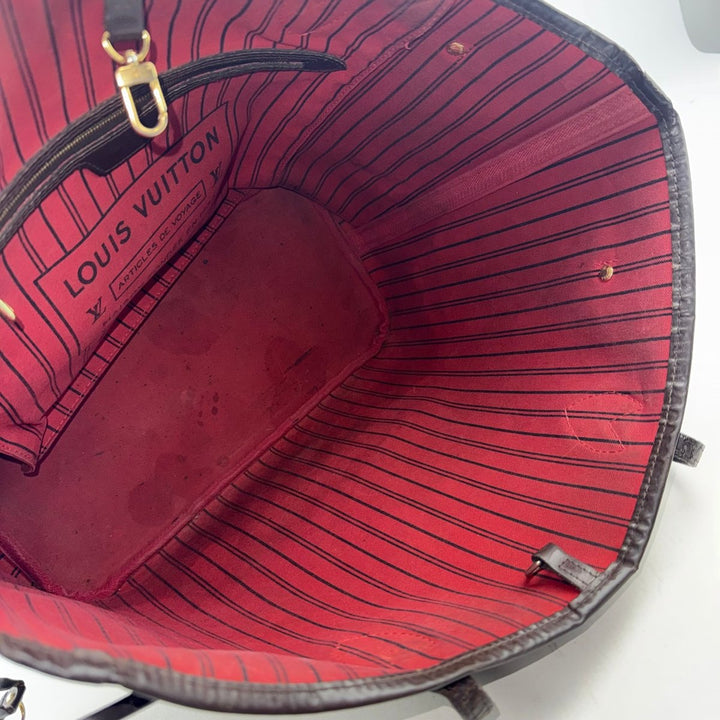 Louis Vuitton Brown Damier Neverfull MM Handbag - Lux Central