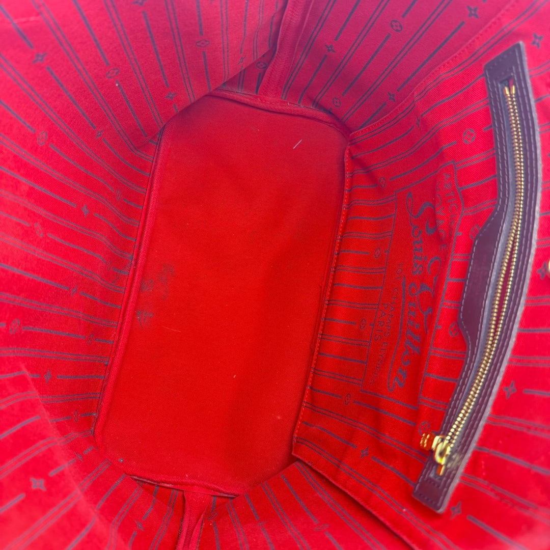 Louis Vuitton Brown Damier Neverfull MM Handbag - Lux Central