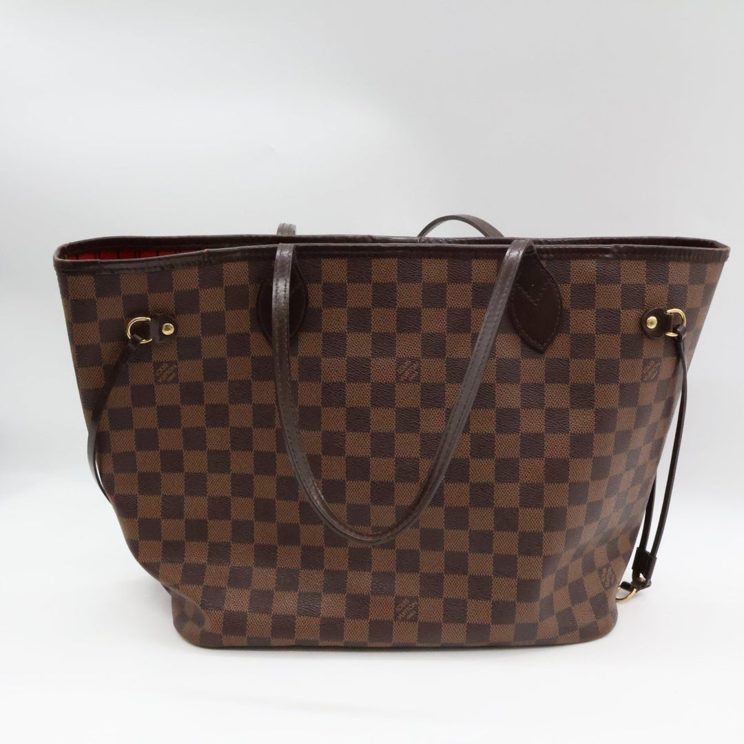 Louis Vuitton Brown Damier Neverfull MM Handbag - Lux Central