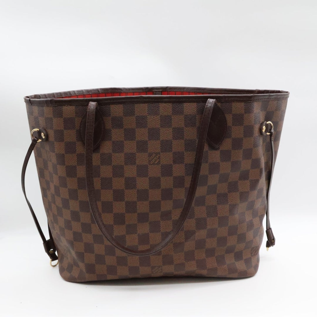 Louis Vuitton Brown Damier Neverfull MM Handbag - Lux Central