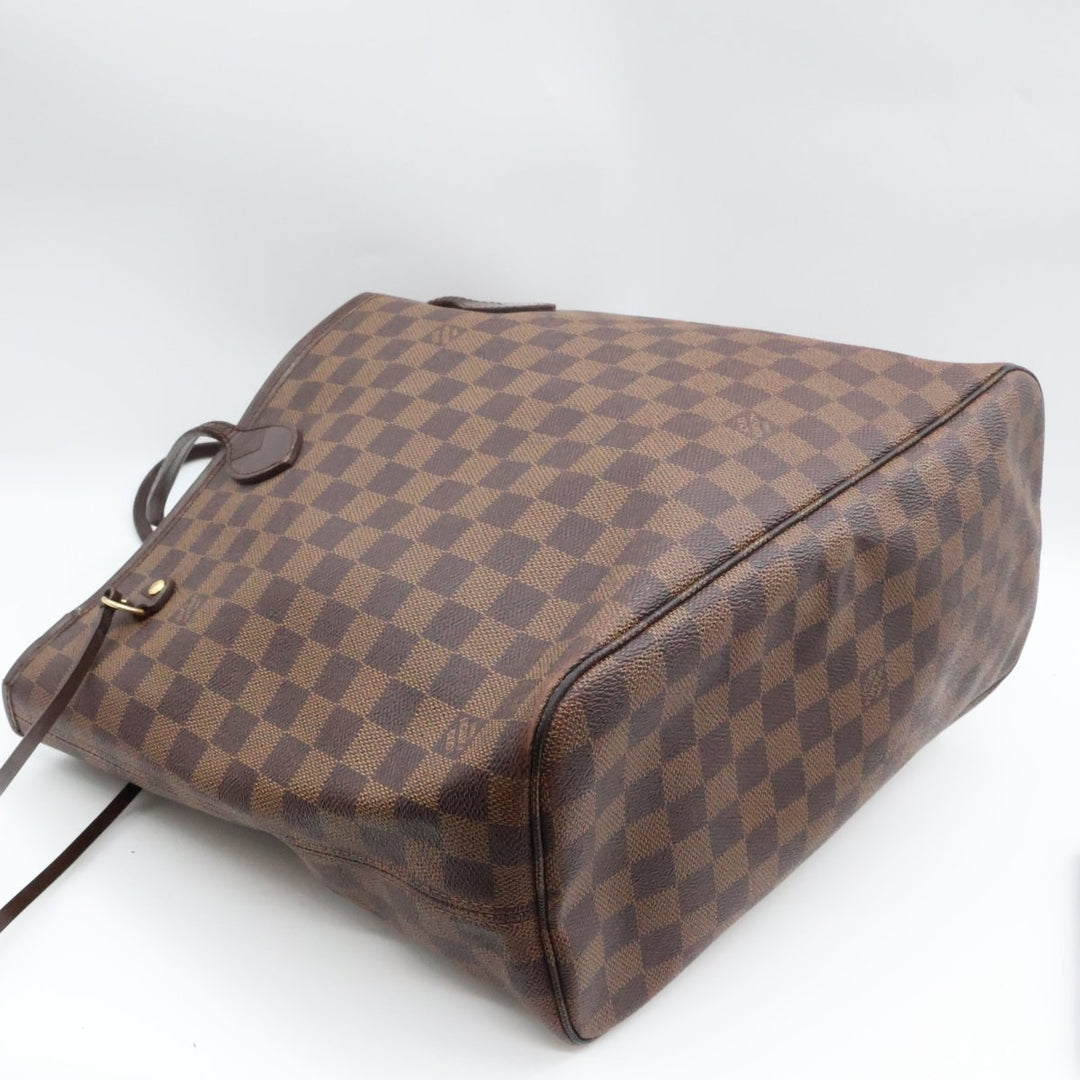 Louis Vuitton Brown Damier Neverfull MM Handbag - Lux Central