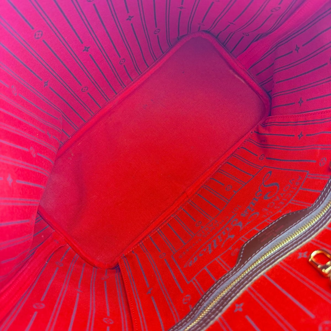 Louis Vuitton Brown Damier Neverfull MM Handbag - Lux Central