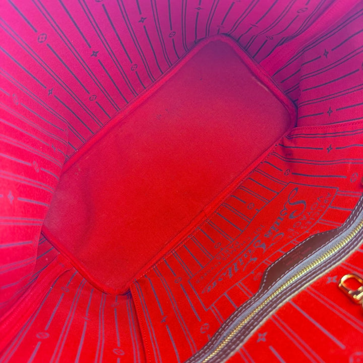 Louis Vuitton Brown Damier Neverfull MM Handbag - Lux Central