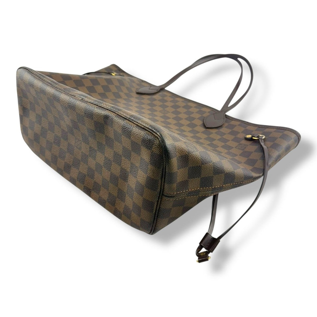 Louis Vuitton Brown Damier Neverfull MM Handbag - Lux Central
